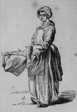 Balık tüccarı, Fransızlar kendi başlarına resim yaptılar, eitor N.J. Philippart 1861
