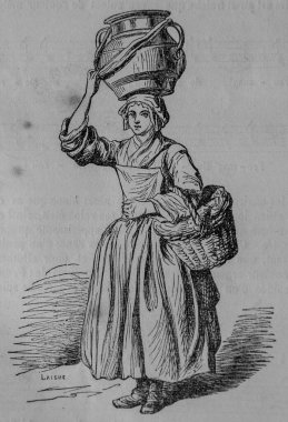 La Laitiere, Fransızlar kendi kendilerine boyadılar, eitor N.J. Philippart 1861