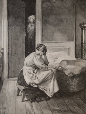 Bir annenin tarihi, Andersen 'in hikayeleri, Hans Tegner' ın çizimleri, Yayımcı Boivin ve Cie 1870