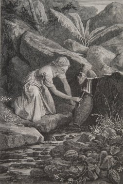 Bernadin de Saint Pierre, Paul ve Virginie çizimleri De la Charrie, editör Lemerre 1783