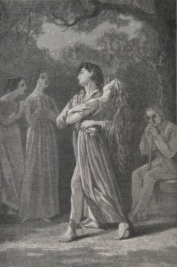 Bernadin de Saint Pierre, Paul ve Virginie çizimleri De la Charrie, editör Lemerre 1783