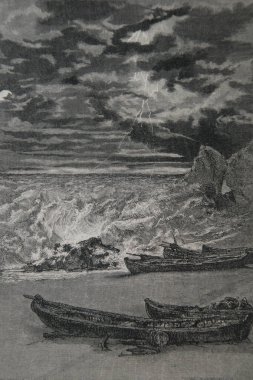 Bernadin de Saint Pierre, Paul ve Virginie çizimleri De la Charrie, editör Lemerre 1783