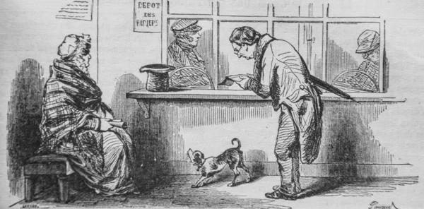 Doğrudan katkıların denetimcisi, Fransızlar kendileri tarafından resmedildi, eitor N.J. Philippart 1861