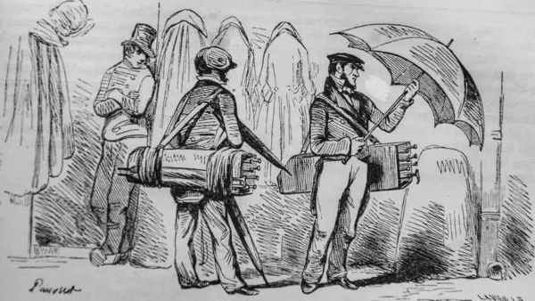 The umbrella merchant, the French painted by themselves, eitor N.J. Philippart 1861