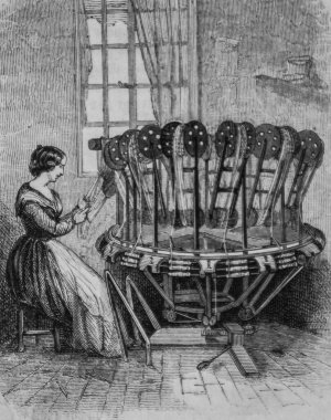 Tutma, ipek yüzler, Edouard Charton 1855 'in resimli dergisi.