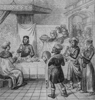 Muhammed 'in oğlu Zizim, Dinant, Masa du Grand Maitre' de, Edouard Charton 1855 'in pitoresk dergisi.