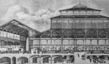 Halle Centrales de Paris, Edouard Charton 1870 'in resim dükkanı.