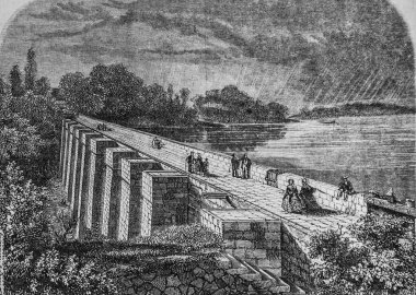 Edouard Charton 'ın 1870 tarihli büyük lamba havzası, resim dükkanı.