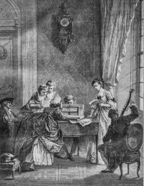 Müzik tekrarı, M. Edouard Charton 1870 'in resim dükkanı.