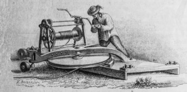 Edouard Charton 1870 yılının resimli dükkanı.