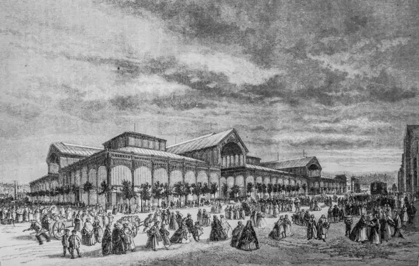 Halle Centrales de Paris, Edouard Charton 1870 'in resim dükkanı.