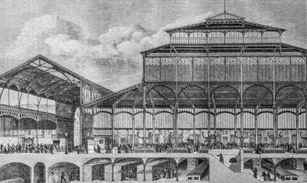 Halle Centrales de Paris, Edouard Charton 1870 'in resim dükkanı.