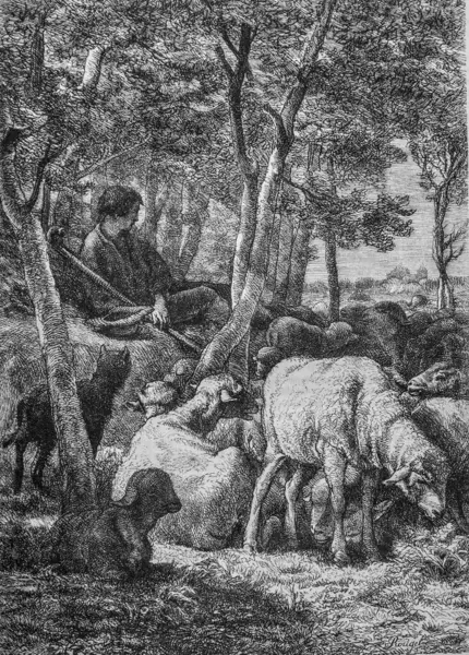 Le Berger, Edouard Charton 1870 'in resimli dergisi.