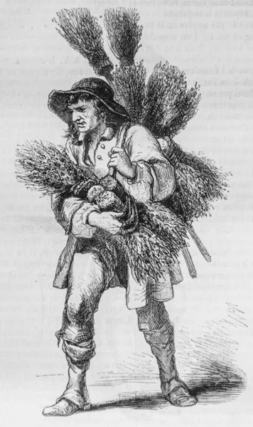 Balais tüccarı, 1774, Edouard Charton 1870 'in resimli dergisi.