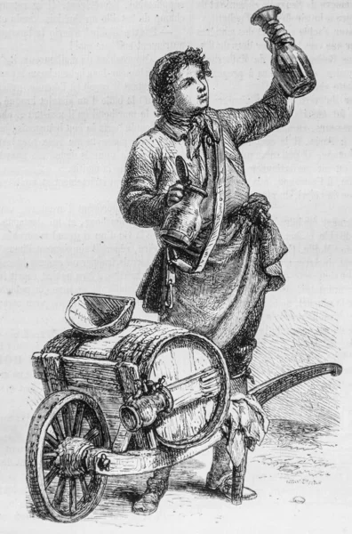 Vinegar merchant, the picturesque magazine by m. Edouard Charton 1870