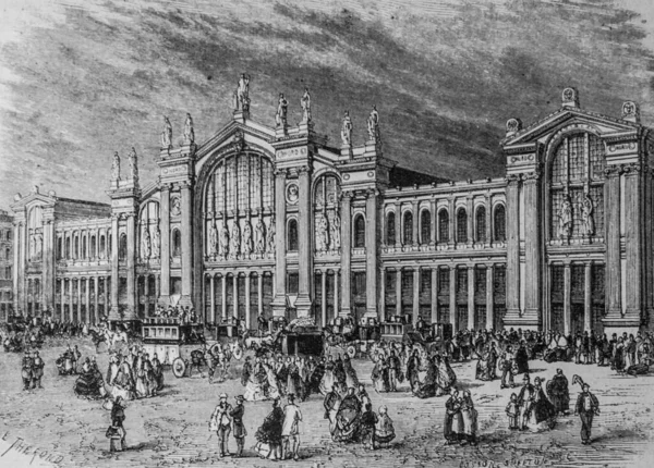 Yeni kuzey tren istasyonu, Edouard Charton 1870 'in resim dükkanı.