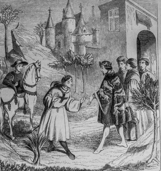 Mandeville malikanesinden ayrılıyor, Edouard Charton 1870 'te resim dükkanından.