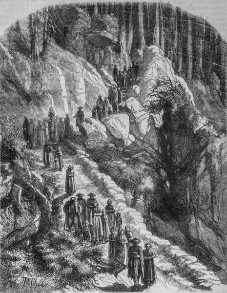 Bayan Edouard Charton 'ın 1870' teki Vosges 'da Güzel Cuma günü.