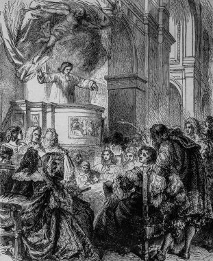 Bourdaloue avluda takılıyor, Yayıncı Lahur 1883