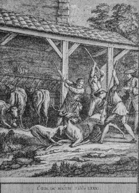 The Eye of the Master, Fables de la Fontaine, Talan Publisher, Dier 1904, Çizim J.B.oudry