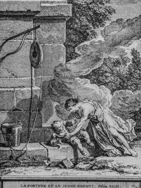 Talan editörü La Fontaine 'in masalları, Dier 1904, J.B.oudry' nin çizimi.