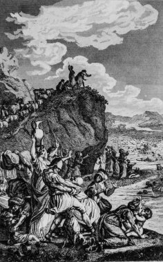 Kızıl Deniz 'den, Antik Ahit' ten, Sacy Ustası 'ndan İncil' den, Yayımcı Guiraudet ve Jouaust 1836