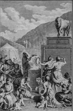 Altın Buzağıya Tapma, Antik Ahit, Le Maistre de Sacy 'nin İncil' i, Yayımcı Guiraudet ve Jouaust 1836