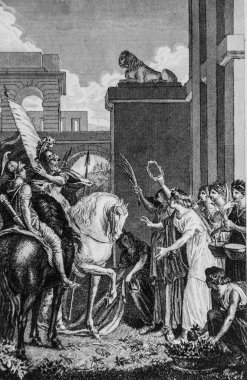 Jephtte 'nin kızı, eski vasiyet, Sacy Ustası, Yayıncı Guiraudet ve Jouaust 1836' nın İncil 'i.