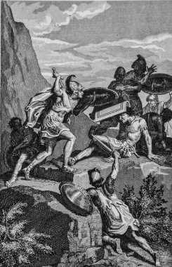 Jonathas Filistinlileri, Antik Ahit 'i Maistre de Sacy' nin İncil 'ini, Yayımcı Guiraudet' i ve Jouaust 1836 'yı yener.