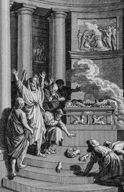 Dagon 'un idolü, Antik Ahit, Maistre de Sacy' nin İncil 'i, Yayıncı Guiraudet ve Jouaust 1836