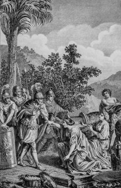 Konuşma Abigail A David, Antik Ahit, İncil Sacy ustası, Yayımcı Guiraudet ve Jouaust 1836