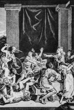 Absalon, Amnon 'u, Antik Ahit' i, İncil 'i Sacy Ustası, Yayıncı Guiraudet ve Jouaust 1836 öldürdü.