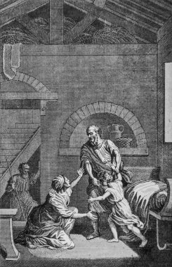 Elisee, Sunamite 'nin, Eski Ahit' in, Maistre de Sacy 'nin İncil' inin, Yayımcı Guiraudet 'in ve Jouaust 1836' nın oğlunu diriltir.