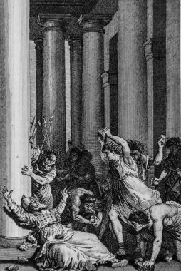 Joas Zacharie 'yi, Antik Ahit' i Maistre de Sacy 'nin İncil' ini, Yayımcı Guiraudet 'i ve Jouaust 1836' yı öldürdü.