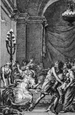 Festin de Baltazar, Eski Ahit, Le Maistre de Sacy 'nin İncil' i, Yayımcı Guiraudet ve Jouaust 1836