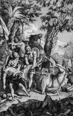 Yahudiler ve Suriyeliler arasındaki savaş, Antik Ahit, Sacy Ustası 'nın İncil' i, Yayımcı Guiraudet ve Jouaust 1836