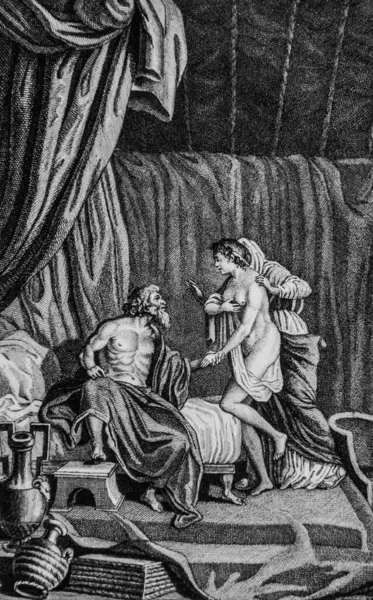 İbrahim, Agar 'ı, Antik Ahit' i Maistre de Sacy 'nin İncil' ini, Yayımcı Guiraudet 'i ve Jouaust 1836' yı alır.