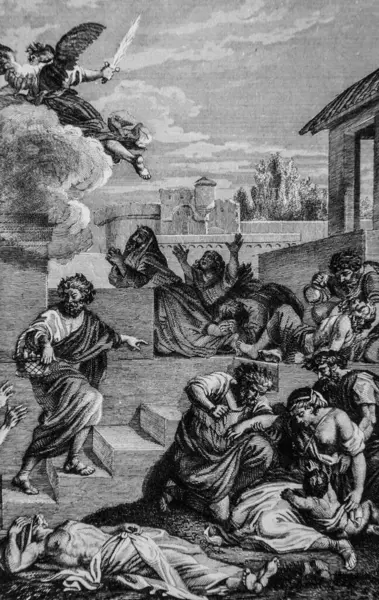 Veba, antik irade, Sacy 'nin ustası, Yayıncı Guiraudet ve Jouaust 1836' nın İncil 'i.