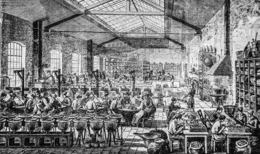 Kurumlar Jacquin Dammarie les Lys, şeker fabrikası, kestane kestanesi, Turgan 'ın büyük fabrikaları, Hatier Edition 1888