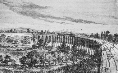 Nogent-sur-Marne viyadük, yüzyılın başlıca eserleri Dumont, Hachette Sürüm 1895