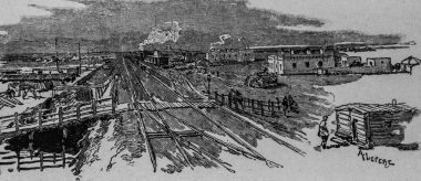 Transcaspian Demiryolu, yüzyılın en büyük eseri Dumont, Hachette Edition 1895