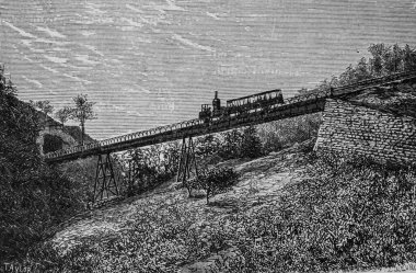 Doğruluk Demiryolu, Dumont 'un yüzyılın en önemli eserleri, Baskı Hachette 1895