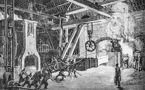 The hammering of large iron parts, the major works of the century by Dumont, Edition Hachette 1895