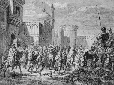 Narbonne 'daki Müslümanlar Franks752-814' e geri döndüler. Henri Martin 'in popüler öyküsü. Editör Furne 1860.