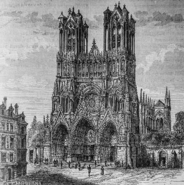 Reims Katedrali 1226-1270, Fransa Popüler Tarihi Henri Martin, Yayımcı Furne 1860