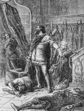 İki marechaux 1350-1358 cinayeti, Fransa 'nın popüler tarihi Henri Martin, editör Furne 1860