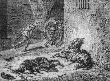 Orleans Dükü 'nün öldürülmesi 1380-1415, Fransa Popüler Tarihi Henri Martin, Editör Furne 1860