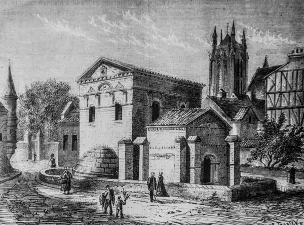 The Saint Martin de Poitiers Church, Popular History of France by Henri Martin, editor Furne 1860