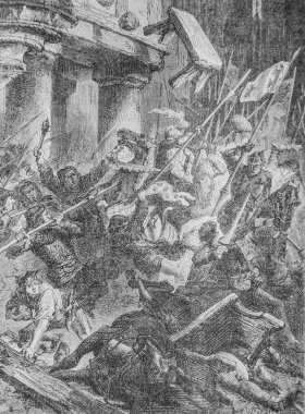 1434-1493 arası İngilizceyi kovalayan Parisliler, Henri Martin 'in popüler fırfırlı öyküsü, editör Furne 1860