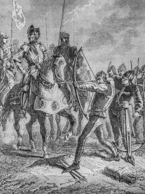 VII. Charle 'nin süvari ve piyadeleri 1434-1493, Henri Martin' in Frrance 'ın popüler tarihi, editör Furne 1860